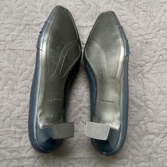 Easy Street Waive Square Toe Pump SZ 12M Kitten Block Heel KWOB Preppy Chic Cute - Picture 8 of 13